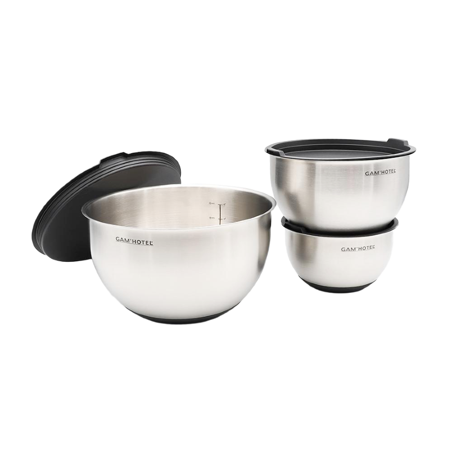 SET DE TROIS BOLS INOX GAM HOTEL