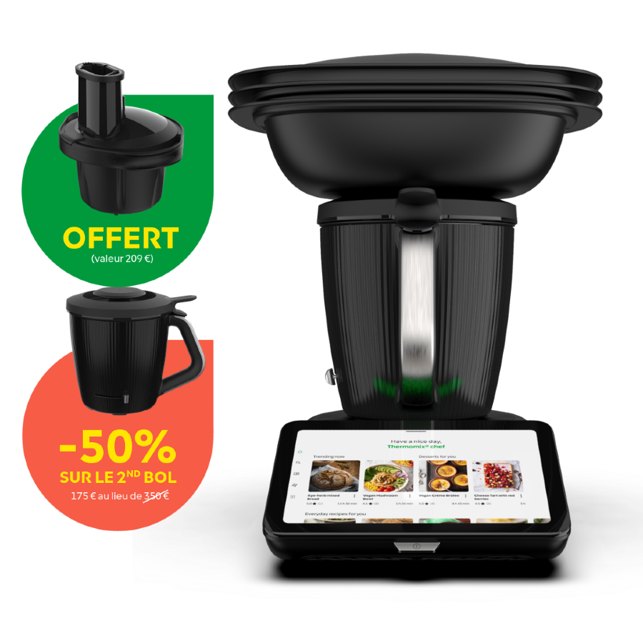 Offre d'Août Thermomix® TM7 : Découpe-Minute+ offert et 2ᵉ bol à -50 %