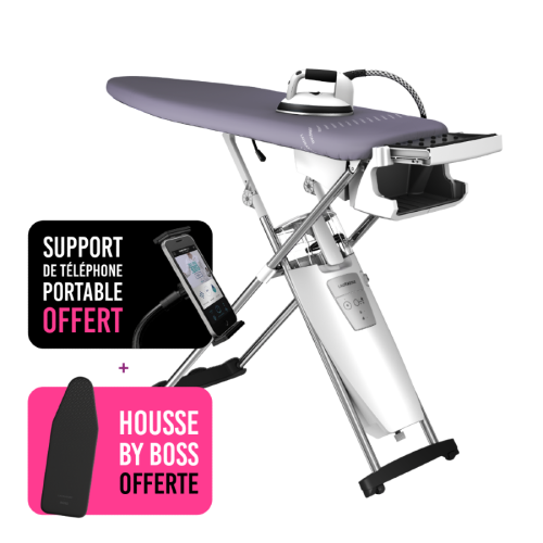 Offre Laurastar S PURE Xtra Octobre 2026 – Support téléphone et housse HUGO BOSS offerts