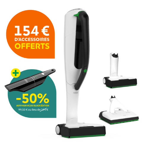 Offre Kobold VK7 Compo 1 Octobre 2026 – 4 accessoires offerts + VC100 à -50 %