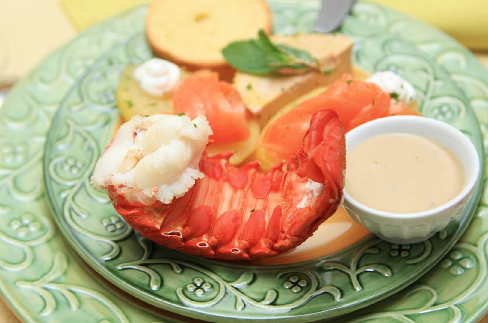 Cuillères de langoustine au cognac au Thermomix