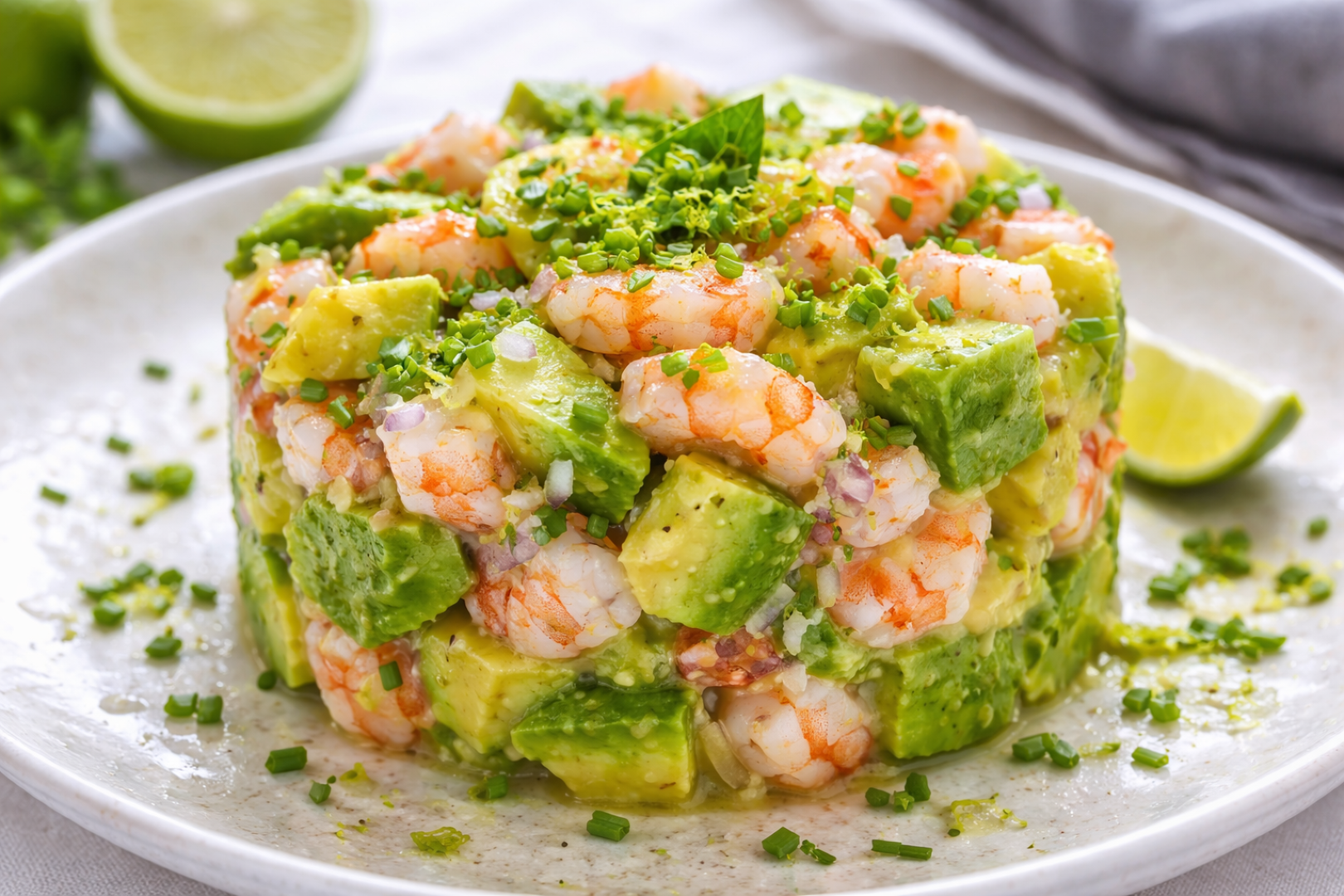 Tartare avocat crevettes au Thermomix