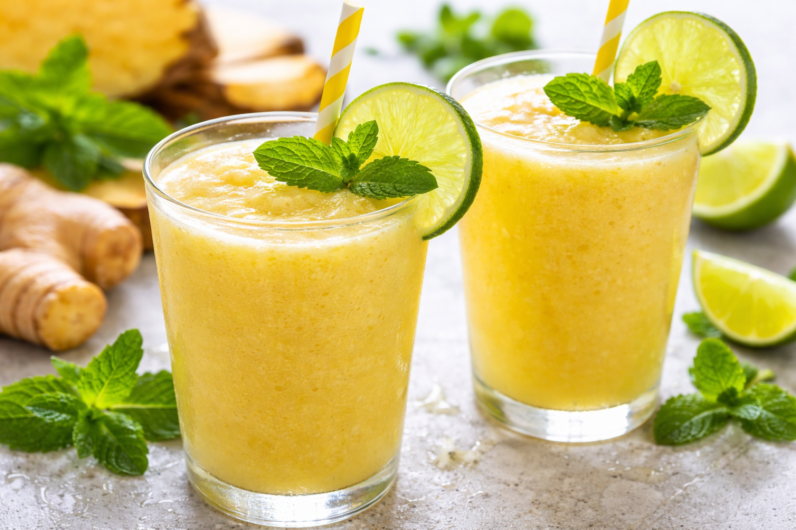 Smoothie ananas gingembre au Thermomix